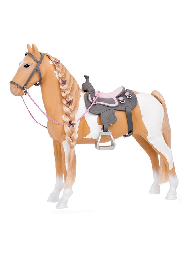 Our Generation Palomino Paint Hairplay Horse- BD38030Z, Age 3+ Years 58.42x15.24x52.07cm  - Image 2