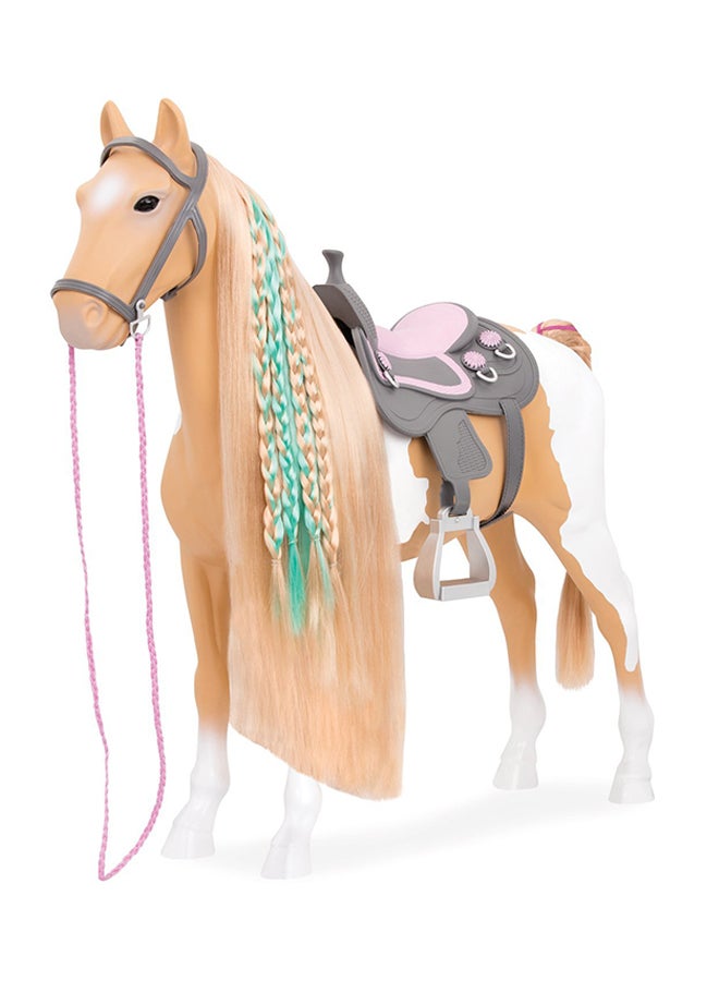 Our Generation Palomino Paint Hairplay Horse- BD38030Z, Age 3+ Years 58.42x15.24x52.07cm  - Image 3