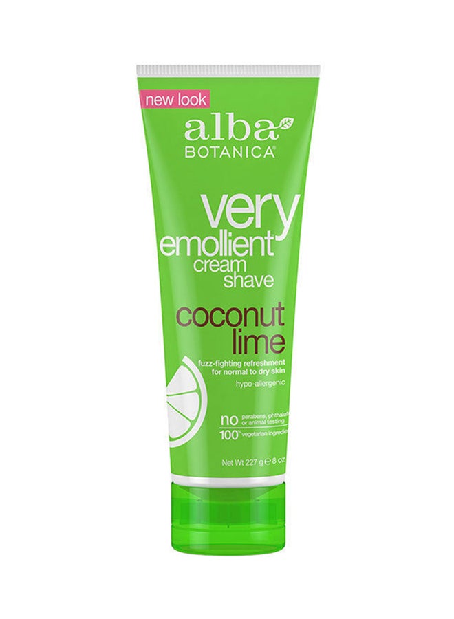 Alba Botanica Very Emollient Coconut Lime Shaving Cream 