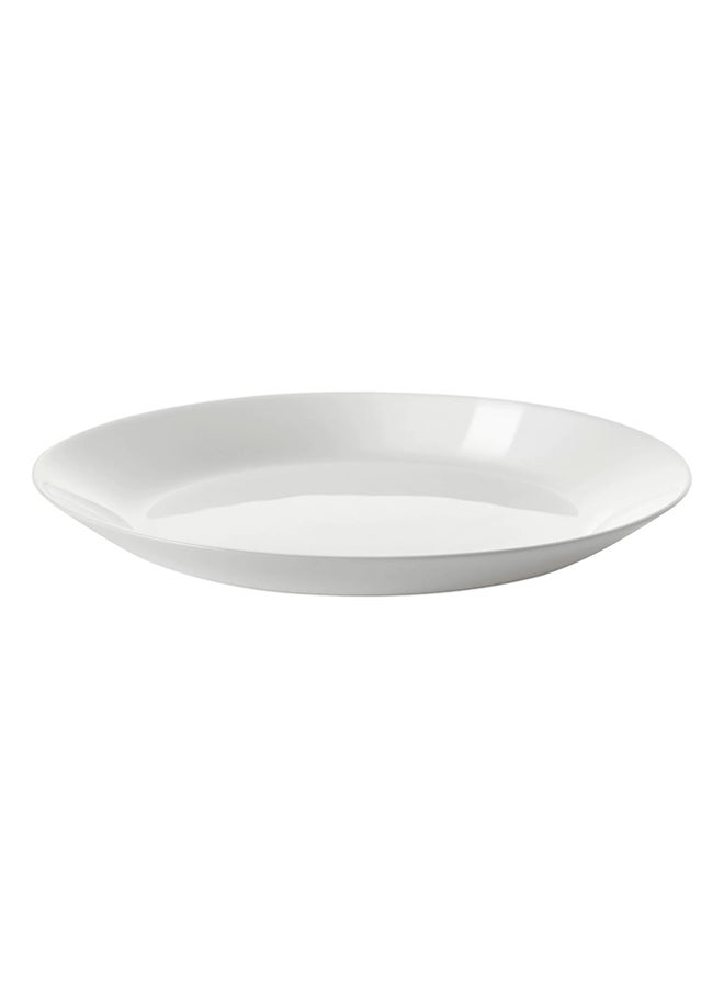 Microwave Proof Side Plate White 19centimeter 