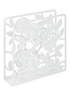 East Lady Metallic Tissue Holder White 15x4x15centimeter  - Image 2