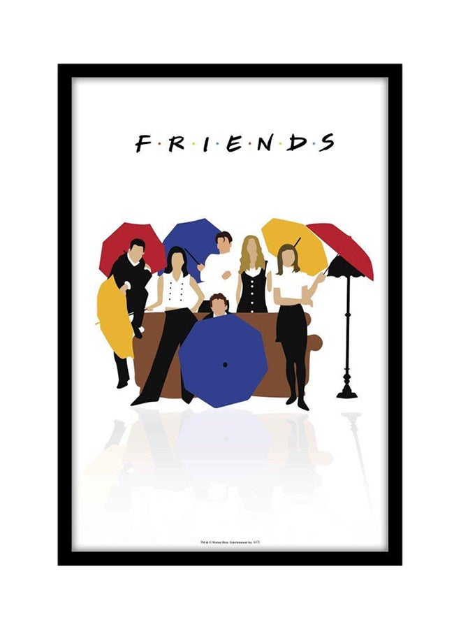 سبويل يور وول ملصق يحمل صورة المسلسل التلفزيوني "Friends" مزود بإطار متعدد الألوان 40x55Ø³Ù†ØªÙŠÙ…ØªØ± 