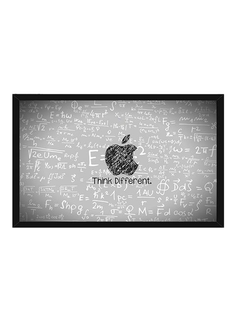 Einstein Formulas Poster With Frame Grey/Black/White 55x40cm