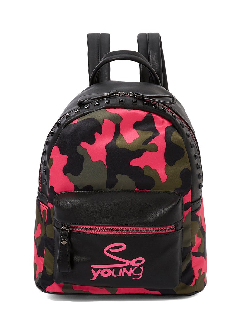 Sodini So Young Backpack Pink/Black/Green  - Image 1
