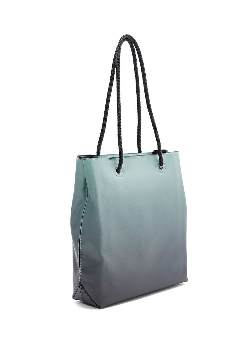 سوديني حقيبة حمل بلونين مكتوب عليها عبارة "So Young" أكوا / أسود - Image 2