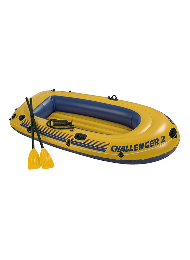 INTEX Challenger 2 Inflatable Boat Set 236 x 114 x 41cm 
