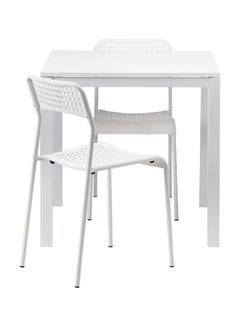 3-Piece Melltorp-Adde Table And Chair Set White