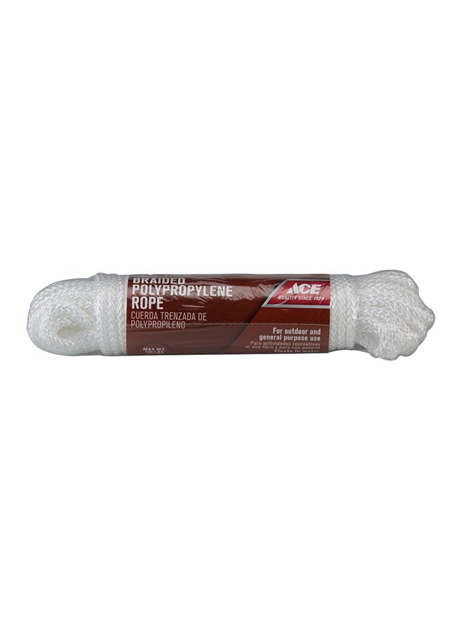 ACE Maypole Braided Polypropylene Multi-Purpose Rope White 14inch