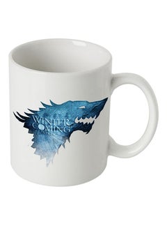 Winter Is Coming, Game of Thrones Coffee Mug White/Blue