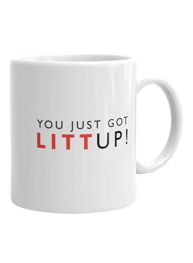 Spoil Your Wall - Louis Litt Quote, Suits Coffee Mug White/Black/Red - Image 1