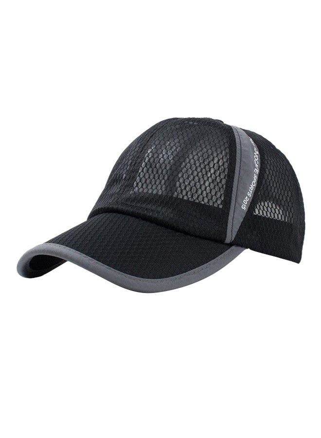 Generic - Mesh Material Design Outdoor Baseball Cap Black/Grey - Image 1
