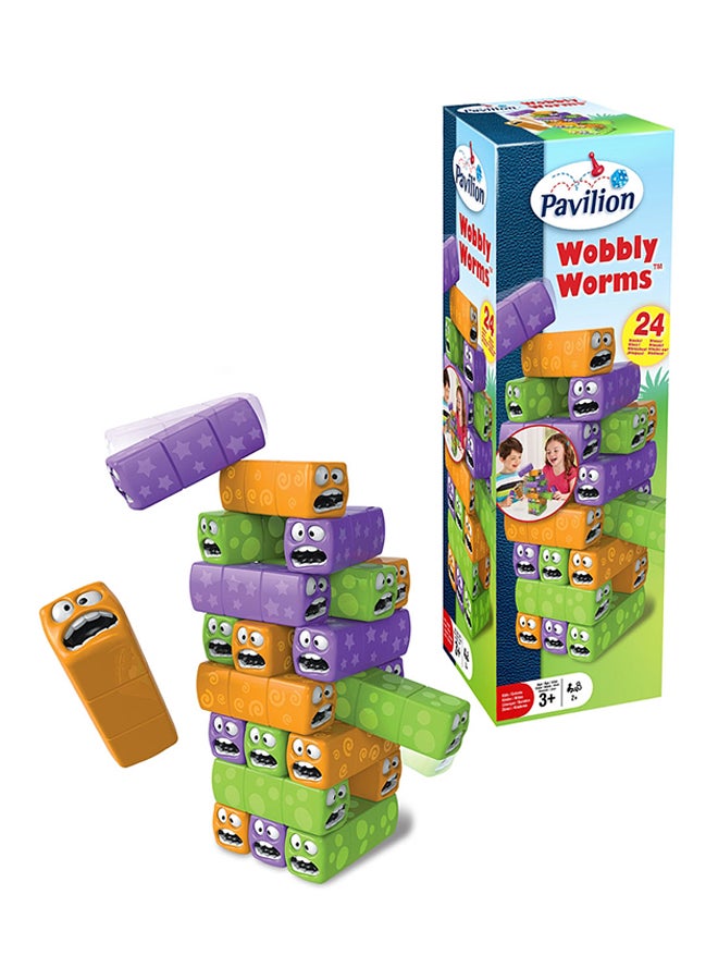 Merchant Ambassador - 24-Piece Wobbly Worms Stacking Blocks Set - Image 1