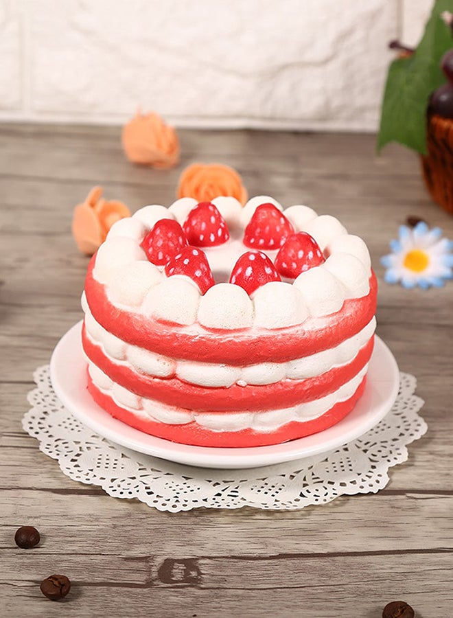 QiaoKai Strawberry Cake Designed Squishy Stress Relieving Toy - Image 2