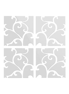 كياوكاي ملصق جداري ثلاثي الأبعاد من بلاستيك الـ PVC بتصميم مرآة فضي 30x30Ø³Ù†ØªÙŠÙ…ØªØ±  - Image 1