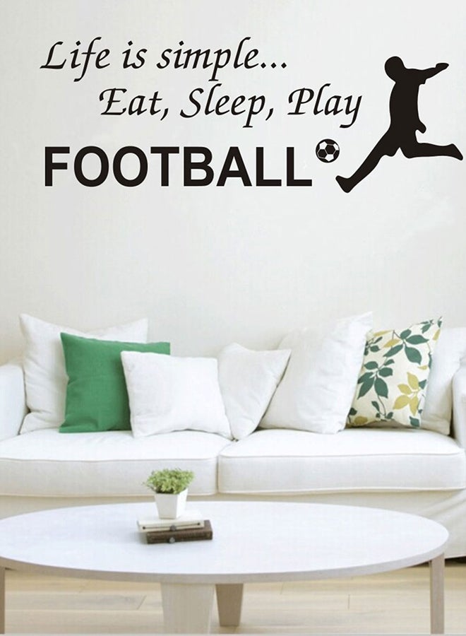 كياوكاي ملصق جداري بتصميم إبداعي لكرة قدم مع أحرف أسود 28x76Ø³Ù†ØªÙŠÙ…ØªØ± - Image 2