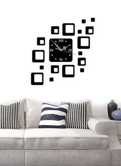 كياوكاي ساعة حائط بتصميم إبداعي مزودة بملصق أسود 18.2x18.2Ø³Ù†ØªÙŠÙ…ØªØ±  - Image 2