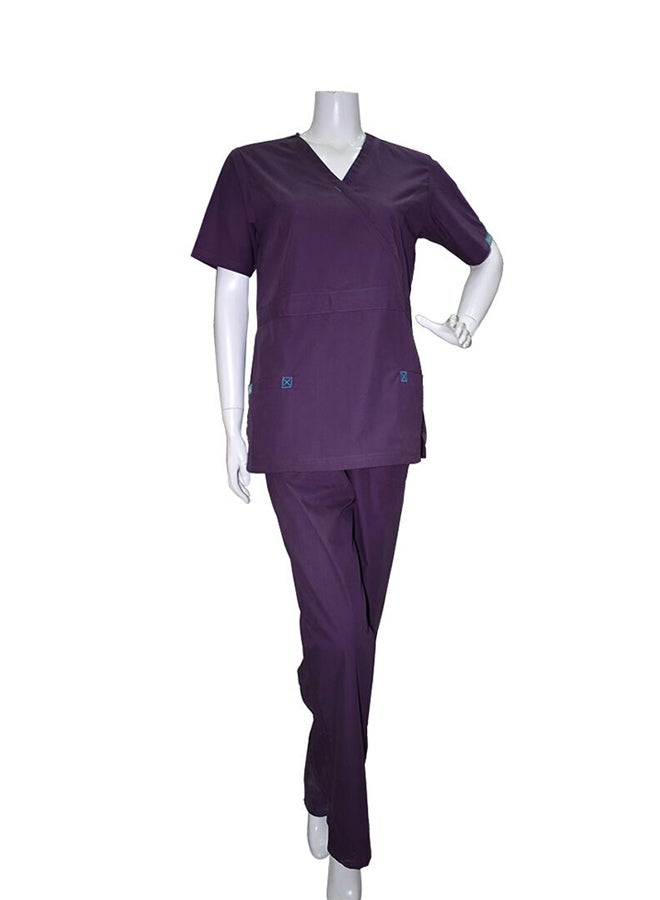 أكسجين - طقم زيّ طبي أرجواني - Image 1