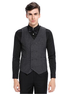 Drupum Double-Breasted Waistcoat Black  - Image 1