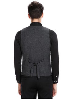 Drupum Double-Breasted Waistcoat Black  - Image 2