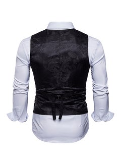 Drupum Printed Waistcoat Black  - Image 2