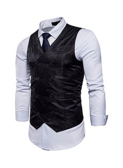 Drupum Printed Waistcoat Black  - Image 3