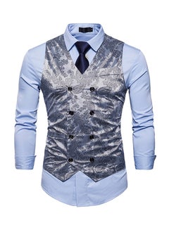 Drupum Printed Waistcoat Grey  - Image 1