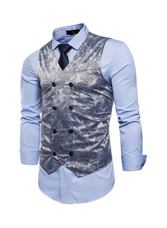 Drupum Printed Waistcoat Grey  - Image 3