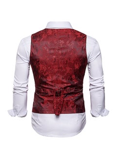 Drupum Printed Waistcoat Red  - Image 2