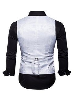 Drupum Printed Waistcoat White  - Image 2