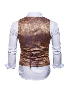Drupum Printed Waistcoat Brown  - Image 2