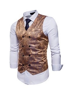 Drupum Printed Waistcoat Brown  - Image 3