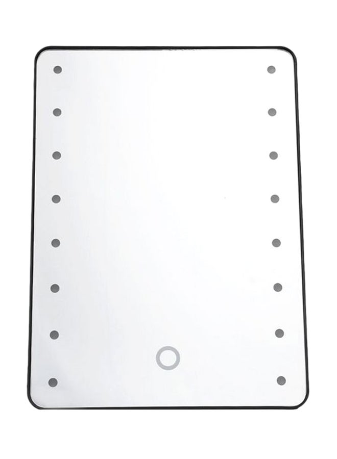 مرآة مستحضرات التجميل تعمل باللمس قابلة للتعديل أسود - Image 1