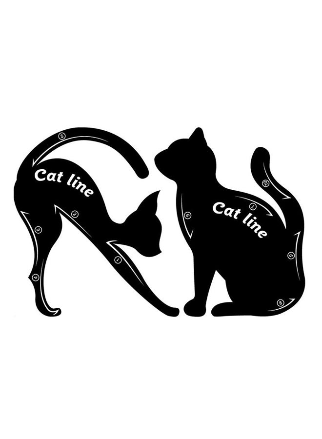 1-Pair Cat Eyeliner Makeup Tool Black