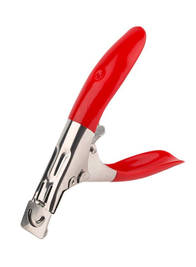 Edge Nail Art Manicure Scissor Silver/Red
