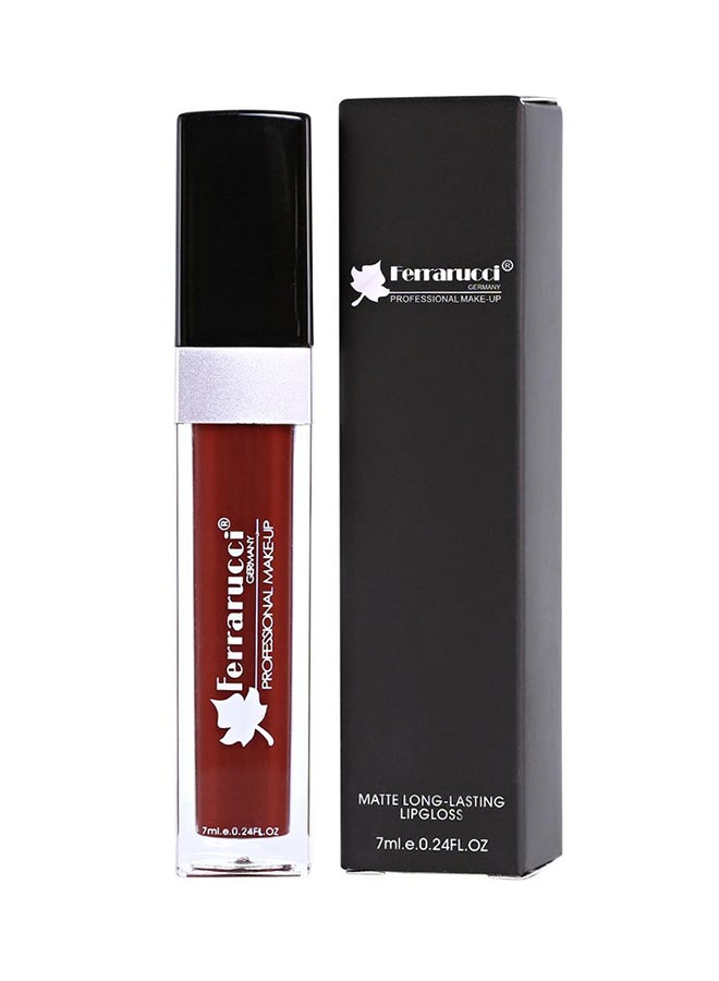 Ferrarucci Matte Long-Lasting Lip Gloss 12 Brown - Image 2