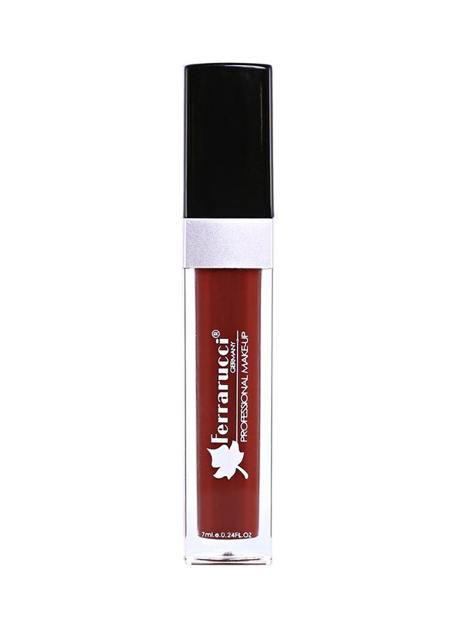 Ferrarucci Matte Long-Lasting Lip Gloss 12 Brown - Image 1