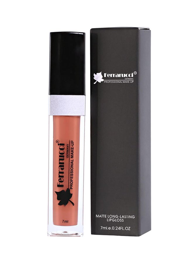 Ferrarucci Matte Long-Lasting Lip Gloss 54 Brown - Image 2