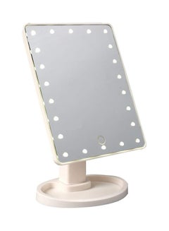 20-LED Lamp Touch Sensor Makeup Mirror Multicolour