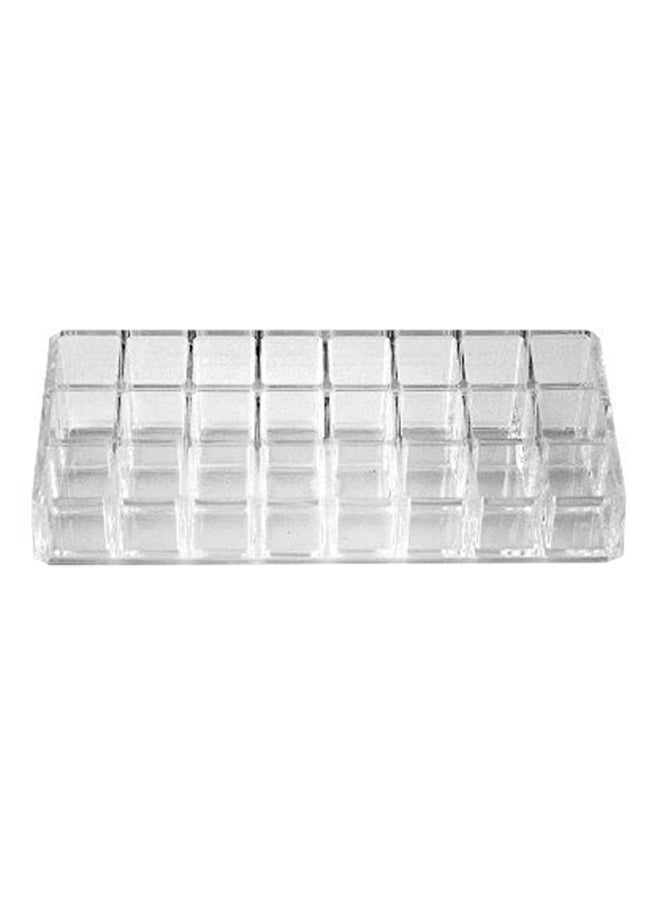 24-Slot Lipstick Organizer Clear - Image 1