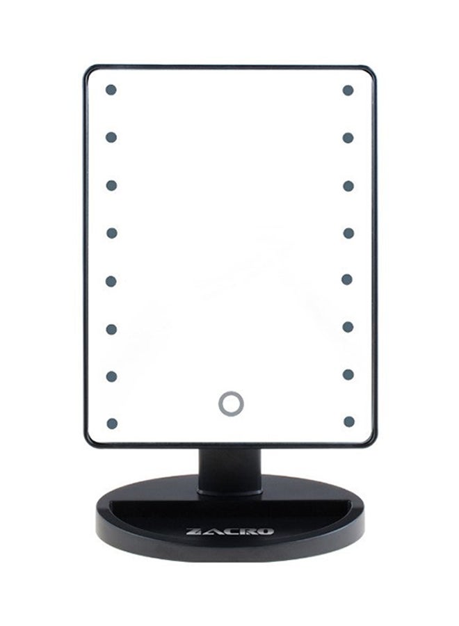 مرآة ماكياج محمولة أسود