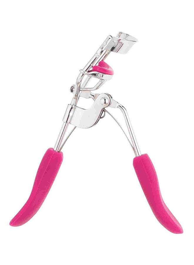 SWEET ROSE Pro Handle Eyelash Curler Clip Pink/Silver 
