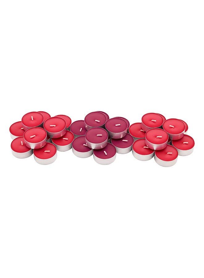 Generic 30-Piece Scented Tea Light Candle Red 38mm 