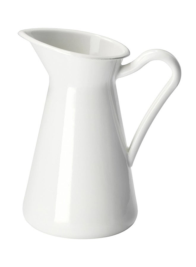 Jug Shape Decorative Vase White 16cm