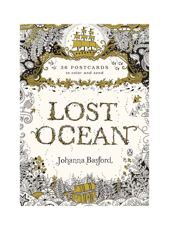 Lost Ocean: 36 Postcards To Color And Send paperback english - 31-May-16 - Image 1
