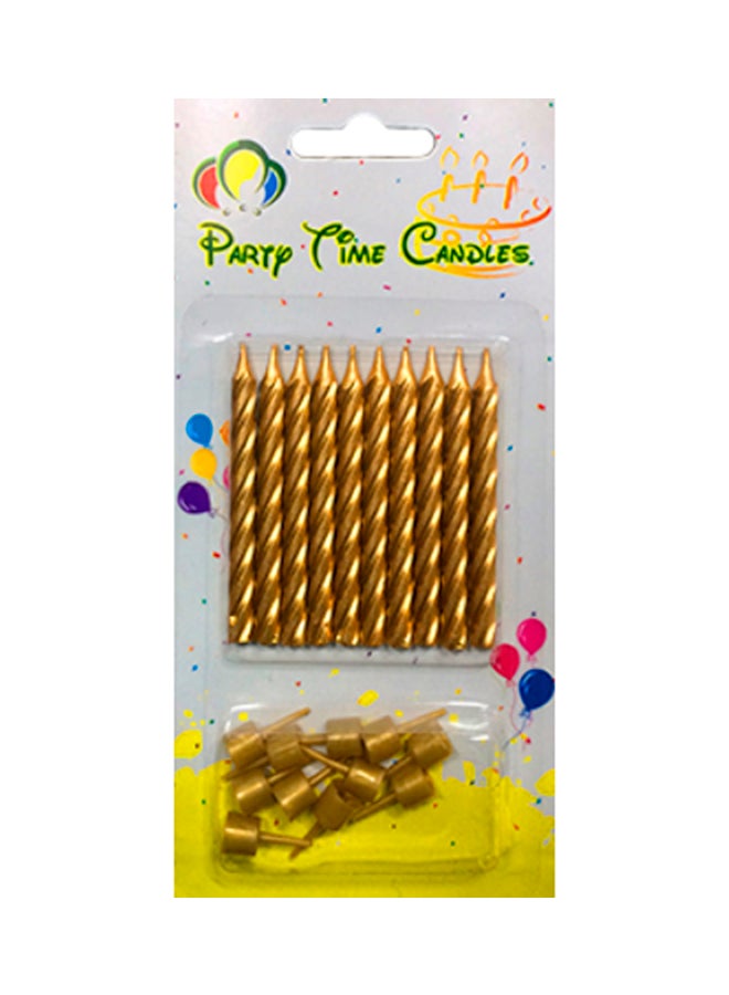 Party Time - 10- Piece Birthday Candle - Image 1