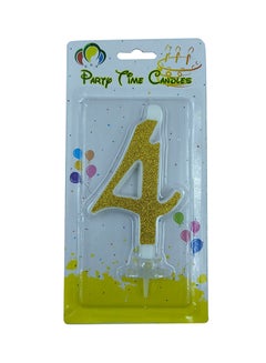 Numeric 4 Birthday Candle