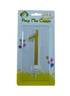 Numeric 1 Number Birthday Candle