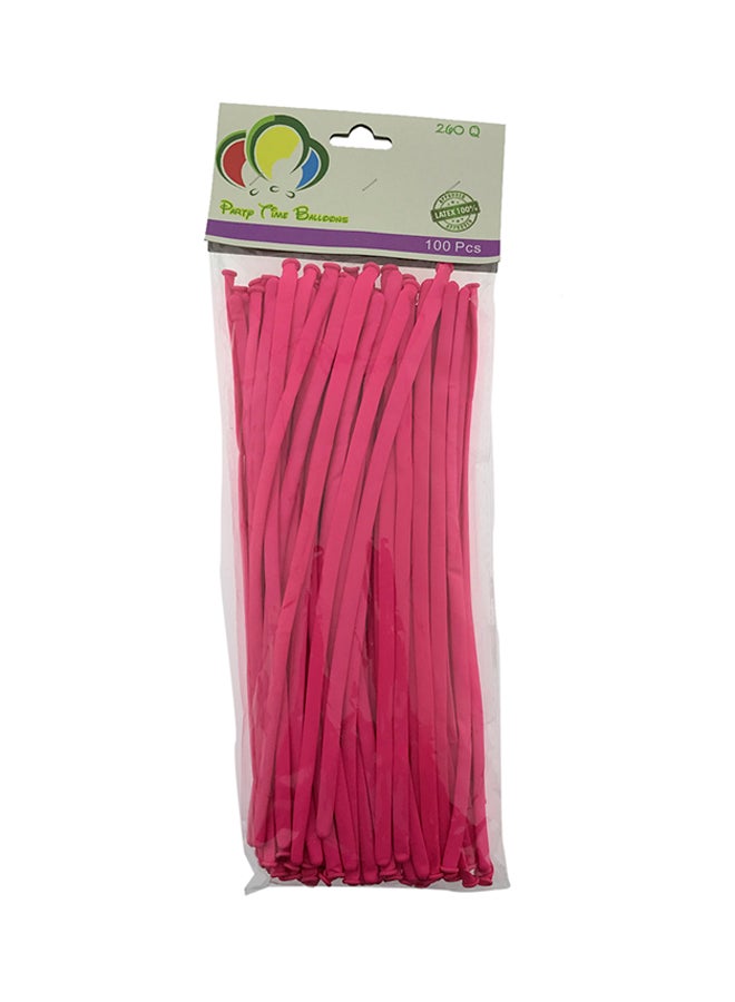 Party Time - 100-Piece 260 Q Long Balloon Set 100235 12cm - Image 1