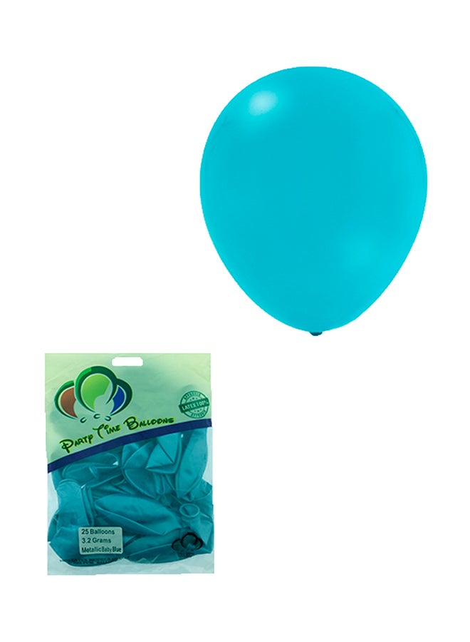 Party Time - 25-Piece Metallic Balloon Set 12inch - Image 1