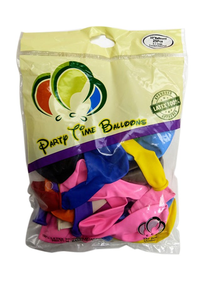 Party Time - 25-Piece Inflatable Balloon Set 10inch - Image 1